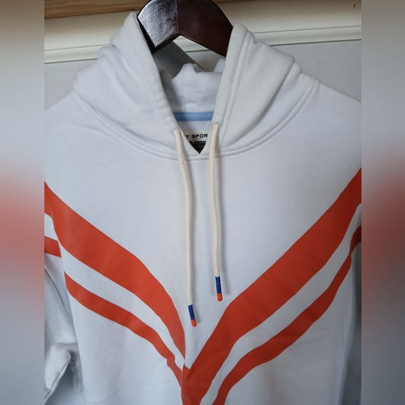 Tory Sport, French Terry Chevron Hoodie, Size S - Picture 3 of 4